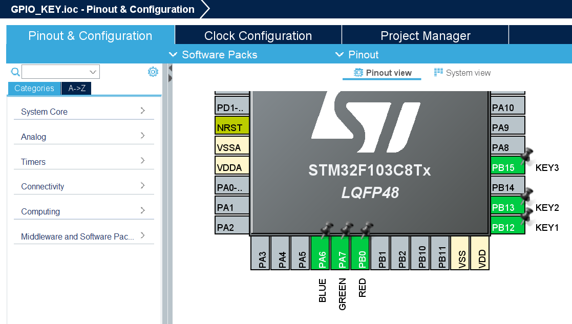 gpio config